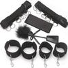 SM Goods Bed Fixed Leg Leg Restraint SM Discreet Packaging Set, Restraints, Belt, Handcuffs, Shackles, Spreading, Device, Adjustable, Training,