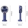 USB Mini Handheld Electric Fan 4000mAh Digital Display Desktop Air Cooler Fan