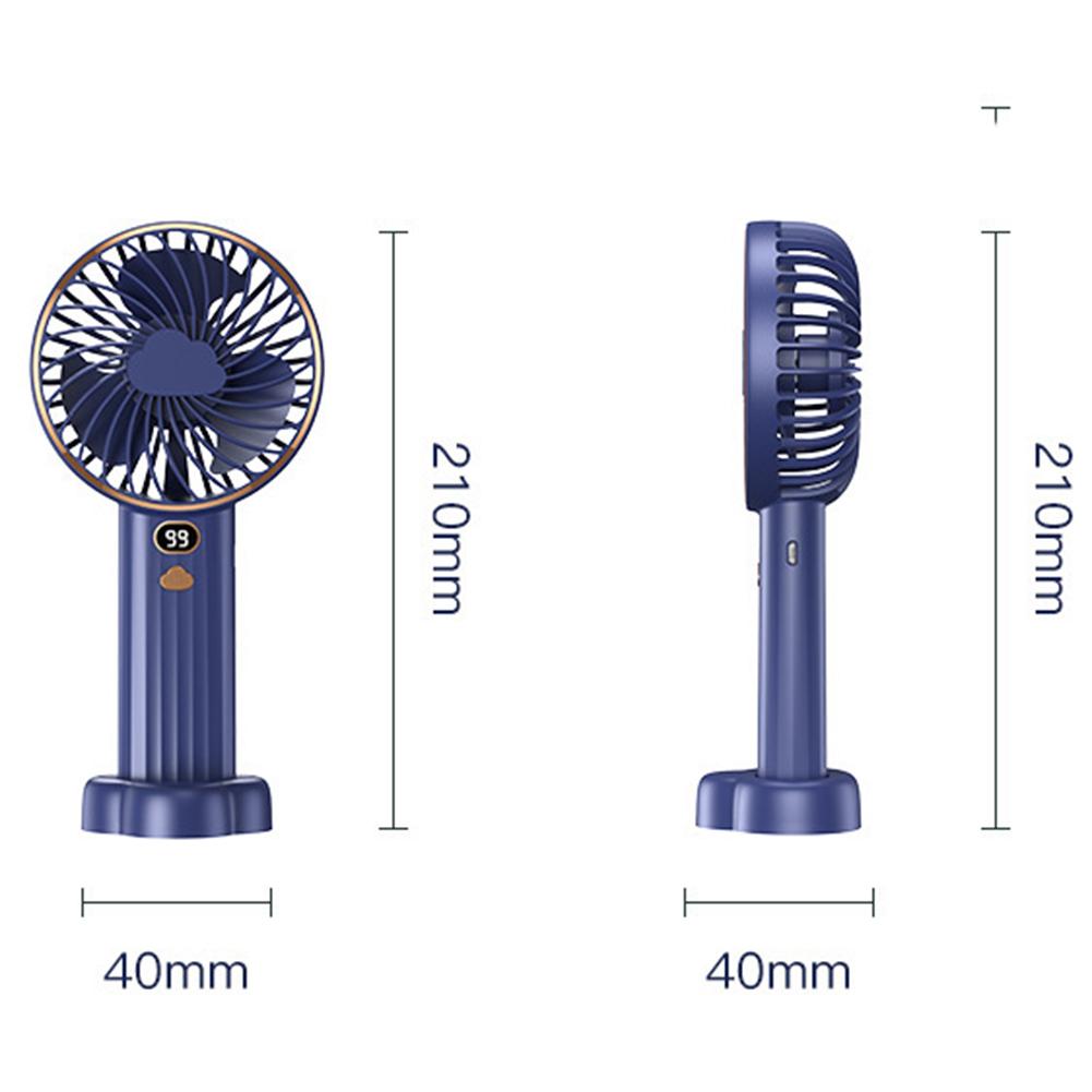 USB Mini Handheld Electric Fan 4000mAh Digital Display Desktop Air Cooler Fan