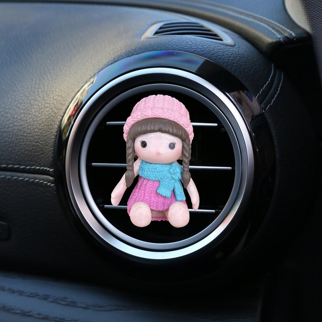 Cute Hat Girl Car Air Vent Clip Air Conditioning Outlet Personality Decoration Clip