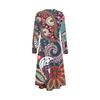 Women's Fashion Dress Spring V-neck Long Sleeve Dress