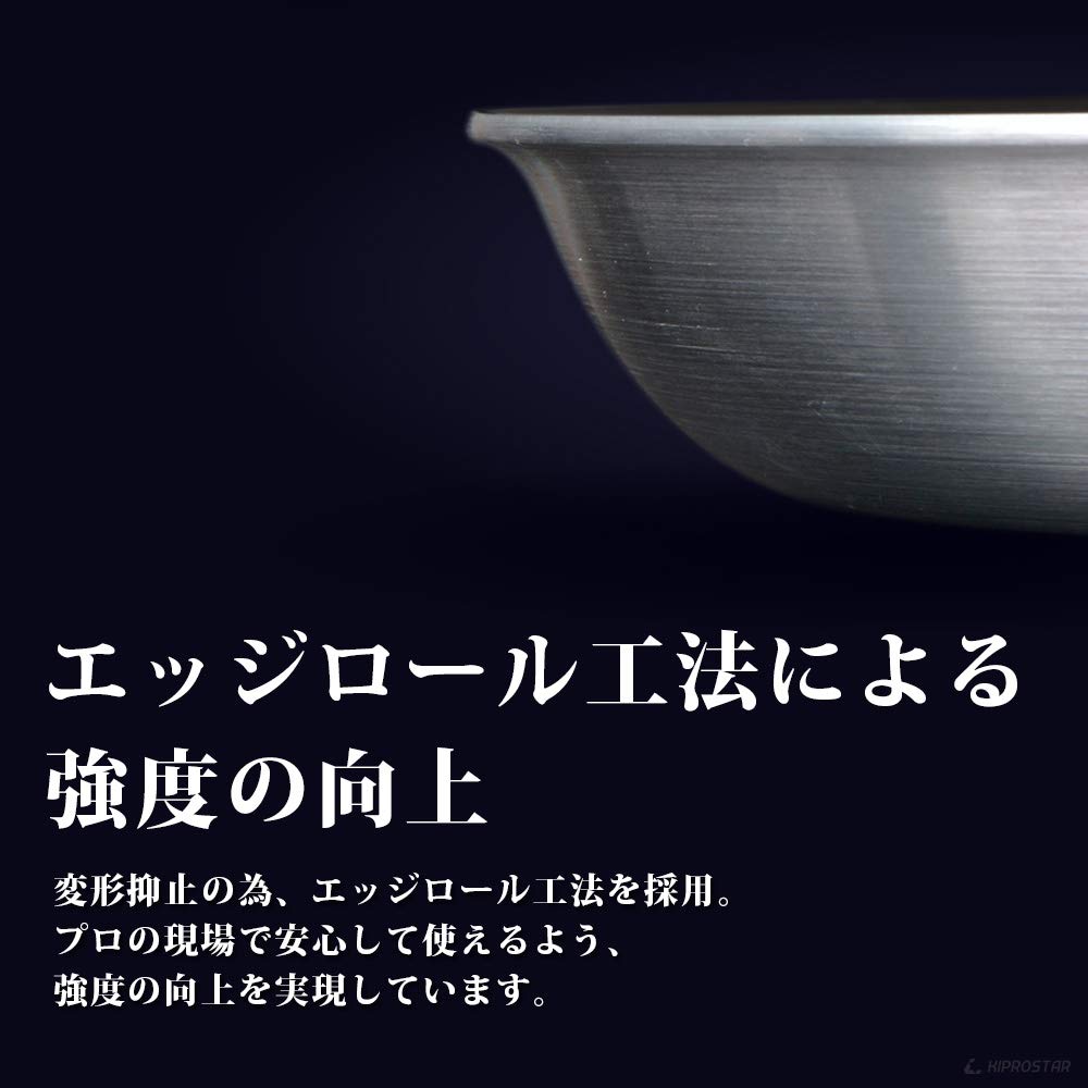 KIPROSTAR Commercial Aluminum Frying Pan, Large, 30cm, with Non-stick Coating, for Gas Stoves Only.