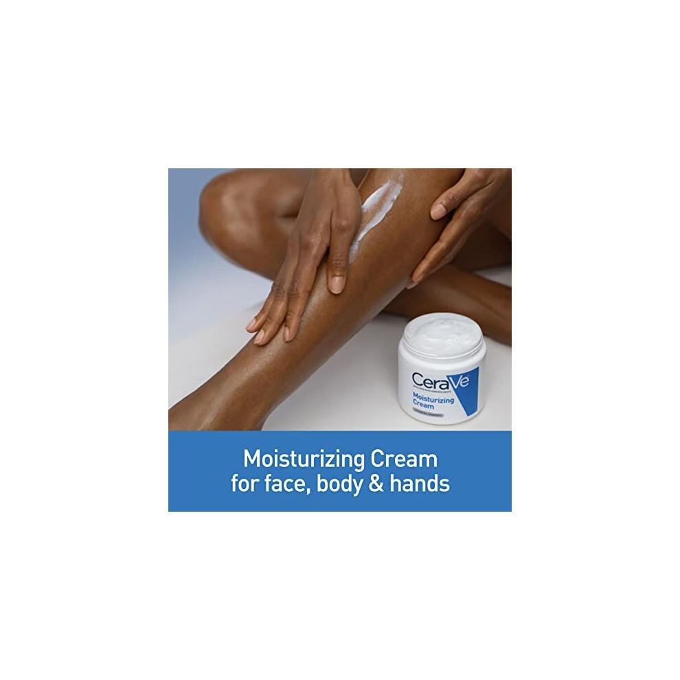 CeraVe Moisturising Cream for Dry To Very Dry Skin 454g with Hyaluronic Acid & 3 Essential Ceramides