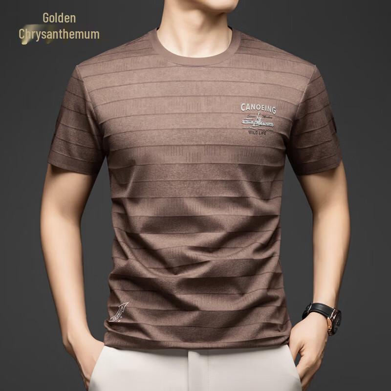 Jinjuku Men s Patterned Modal Blend Short Sleeve T-Shirt 54