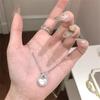 Summer Ice White Pendant On the Run Princess Zircon Female Bow 2026 New Style Fashion Collarbone Chain