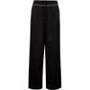 VEROMODA Women's High-Waist Contrast Stripe Straight-Leg Casual Pants