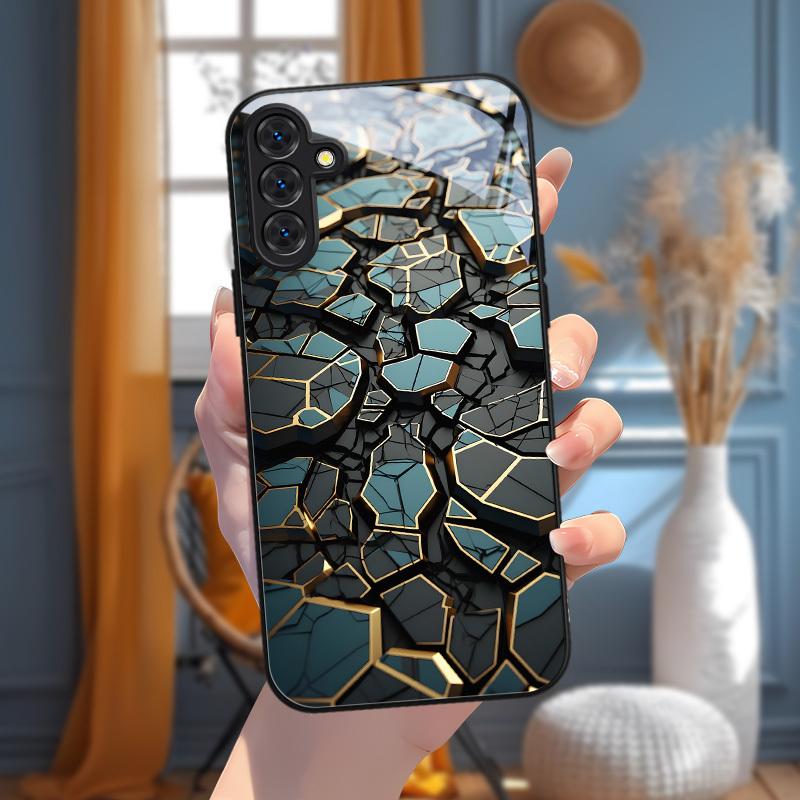 Fashionable and Personalized Tempered Glass Phone Case for Samsung Galaxy S26 S25 S24 S23 S21 S20 fe/plus/Ultra Hard Case
