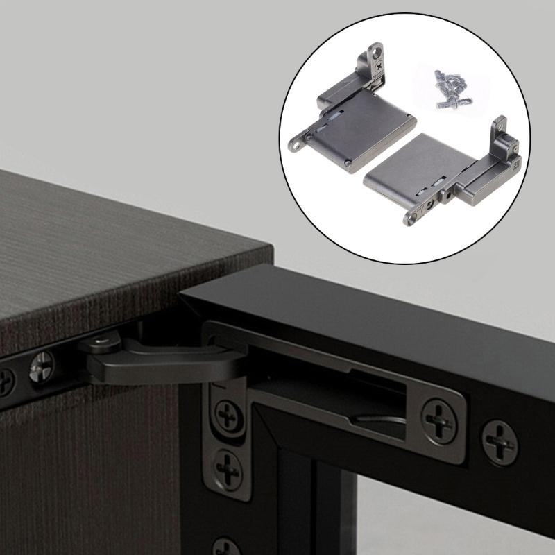 2Pcs Hydraulic Damping Buffering Hinge Aluminum Frame Glass Door Hinge Cabinet Door Buffer Door Hinge Easy To Install