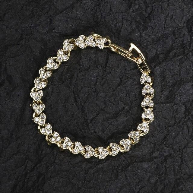 Bracelet Pour Femmes Tendance Mode Simple Bijou Bracelet Diamant Complet Haoshi Bracelet Pour Femmes Cristal Romain Mode