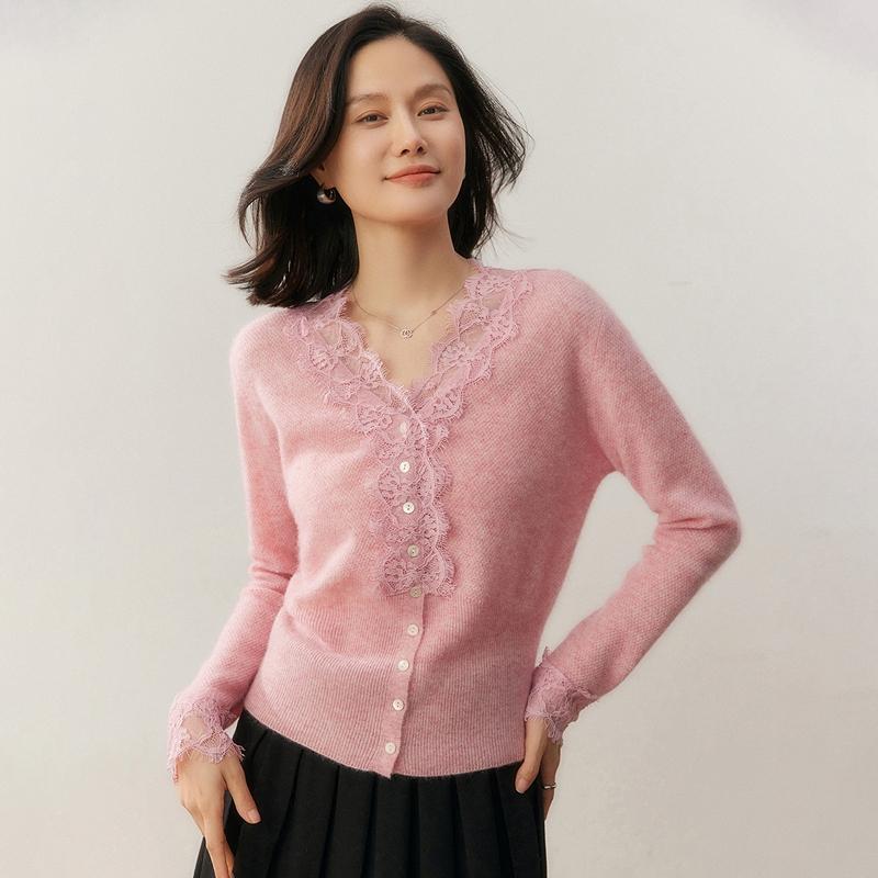 Qinghe 100% Czysty Kaszmir Sweter Damski - Ultra Miękki Luksusowy Zimowy Pulower