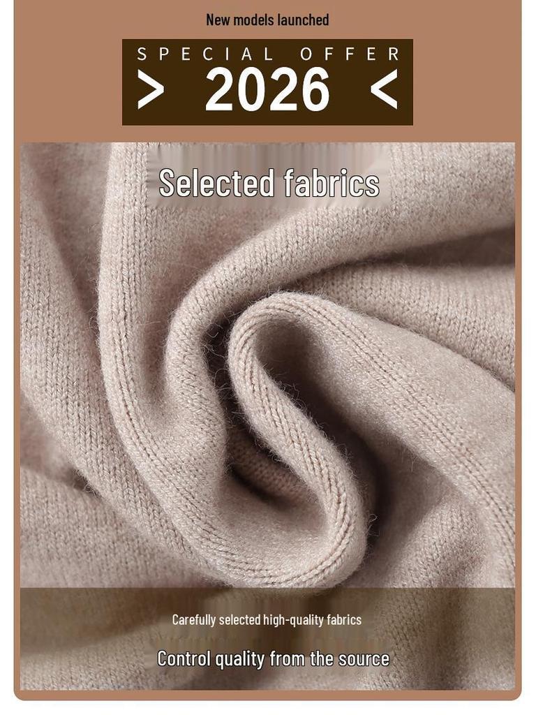 2026 Spring Embroidered Knit Sweater for Middle-aged & Elderly Women - Soft, Loose Button-up Top