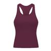 Ebb Women's Racerback Yoga Tank Top with Chest Pads 