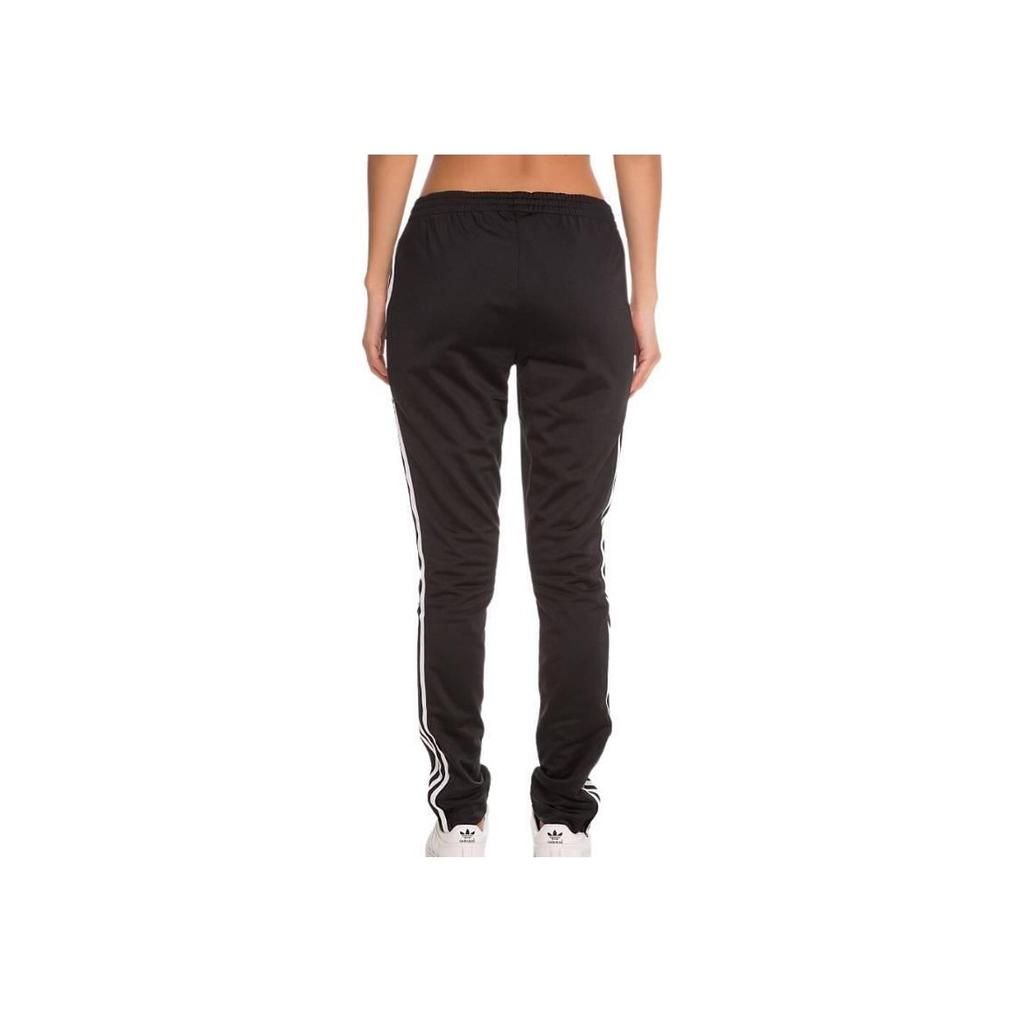 adidas Barevně blokované elastické pasové kalhoty slim fit pro volný čas dámské spodky černé AY8119