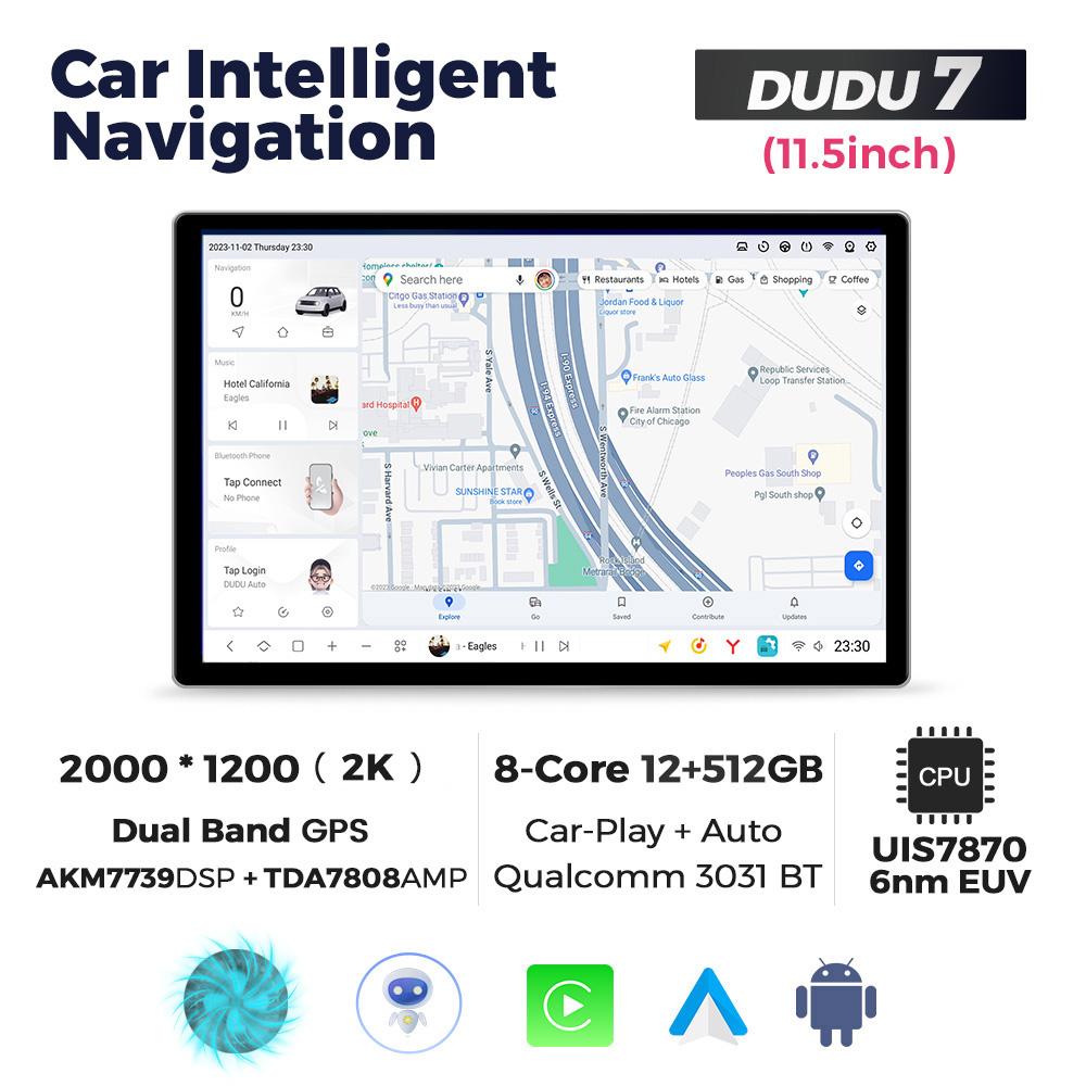 DUDU7 Universal 9.5" 10.36" 11.5" 13 Inch Android Car Radio Stereo Multimedia Video Player GPS CarPlay Auto Intelligent Systems