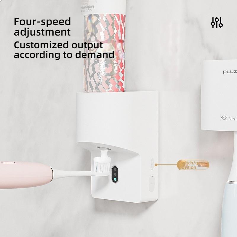 New smart infrared sensor multi-speed electric toothpaste squeezer, simple wall-mounted and easy to clean
