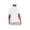 Nike Solid Color Logo Polo With Button-Up Short Sleeves Men Tops White DH0857-100