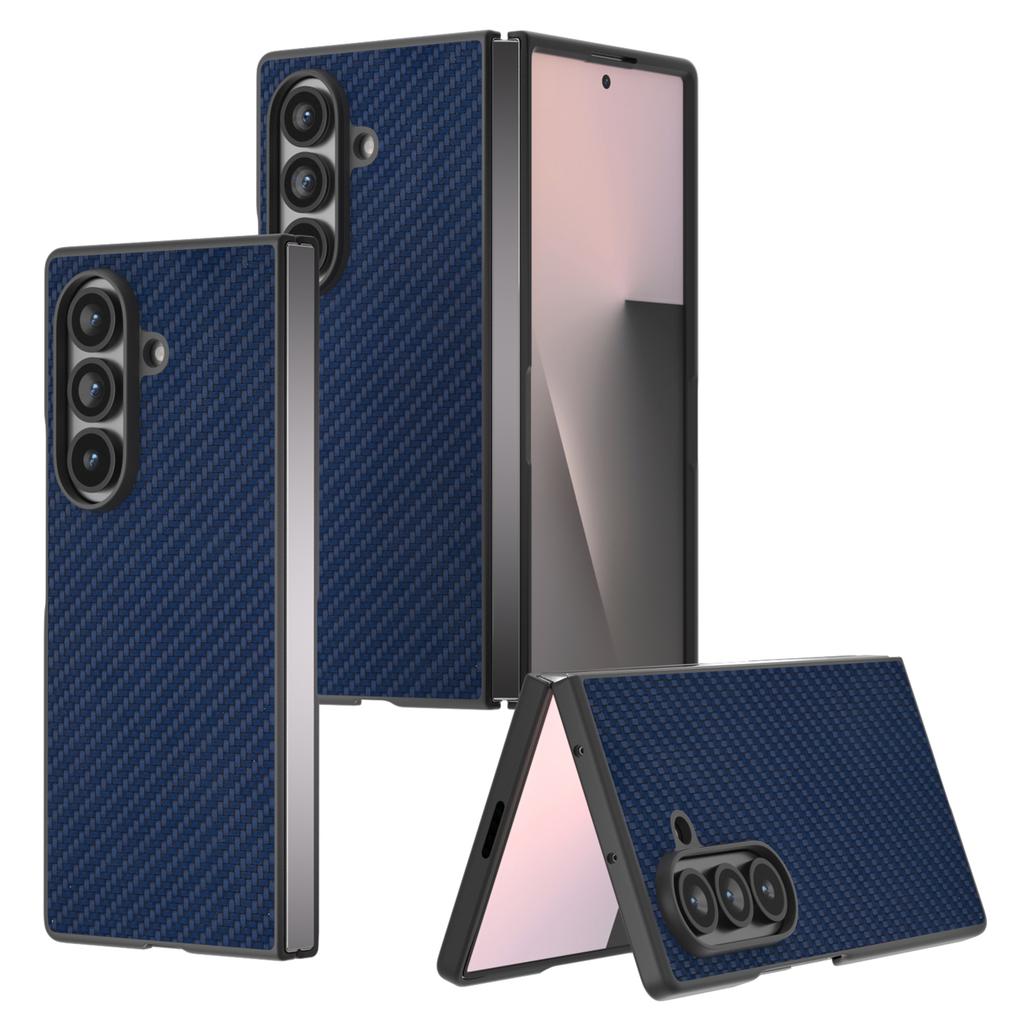 For Samsung Galaxy Z Fold7 5G Case Carbon Fiber Texture PU + PC Phone Cover