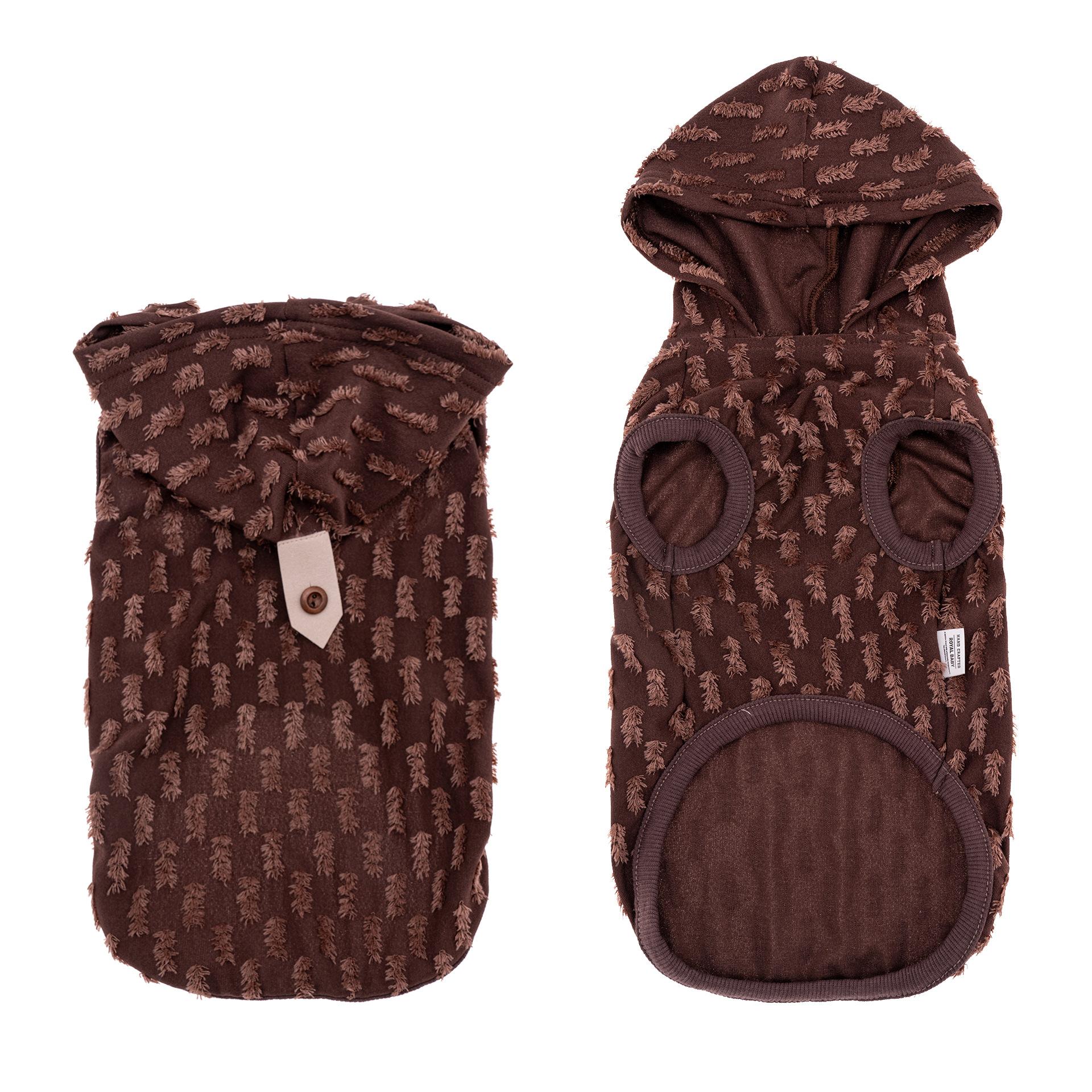 

Puppy Dog Clothing Pet Clothing Spring Summer Thin Small Dog Cat Teddy Bigbear Yorkshire Hooded Vest xxl кофейный