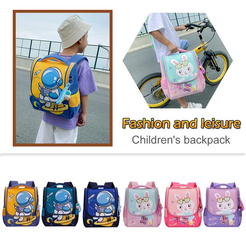 Süßer Cartoon-Canvas-Rucksack für Schüler mit wasserabweisenden und lastreduzierenden Eigenschaften