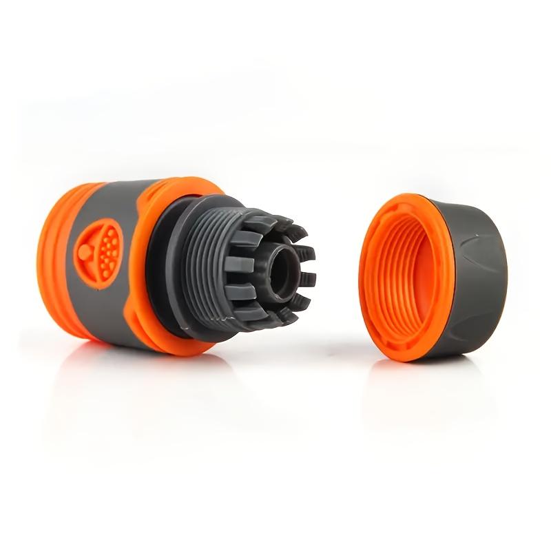 

Адаптер быстрого соединения для садового шланга - Совместимый со шлангом, Пластиковые фитинги оранжевого и черного цвета для мойки автомобилей, Садовый инвентарь и уход за газоном, Соединитель для шланга 1pcs