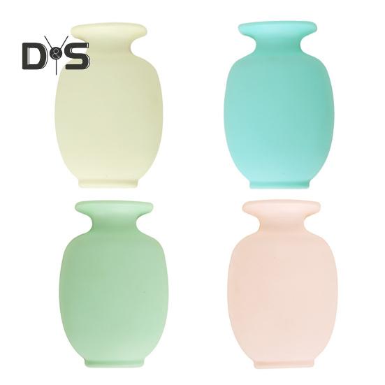 

4 шт. настенная пластиковая ваза с крючком для домашнего офиса, внутреннего шкафа, окна, стеклянной двери, настенная гидропонная ваза для цветов, украшение разноцветный