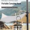 Outdoor Multi-functional Non-slip S-shaped Camping Lamp Hook and Portable Storage Rack.