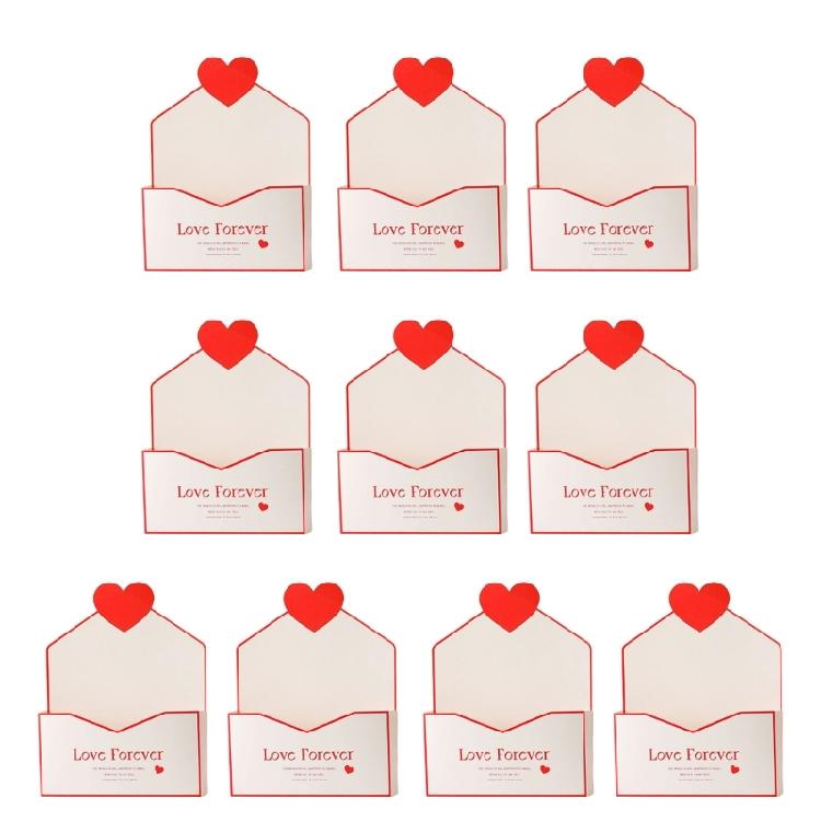 

Pack Of 10 Unique Envelope Shape Flower Holders Designed For Easy Arrangement And Stylish Presentation красный