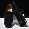 Nadměrná velikost semišové kožené boty Muži Mokasíny Pohodlná obuv pro volný čas Muži Řidičské boty Mokasíny Pánské ploché boty