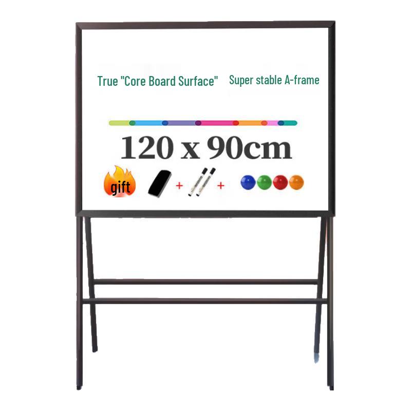 

Deli Magnetic Whiteboard with A-Frame Stand, 120x90cm