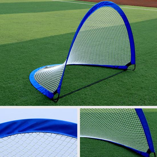 Outdoor Movable Soccer Goal Net Enhance Accuracy & Skills Improve Wear-Resistant Foldable Football Shot Mesh Practice Football Target Net
