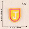 Duoku English Alphabet Cloth Sticker Computer Embroidery Label Small Patch Clothing Textile Accessories Embroidery Sticker