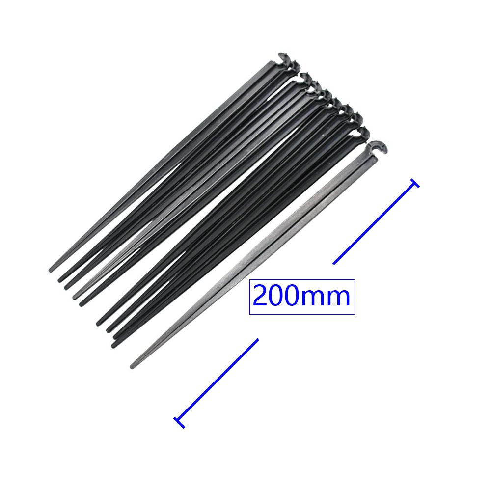 11cm 20cm Porta Tubo da Giardino Staffa per Tubo 4/7 Supporto Fisso in Plastica con Gambi di Supporto Accessori per Sistema di Irrigazione a Goccia 4/7 40 pz