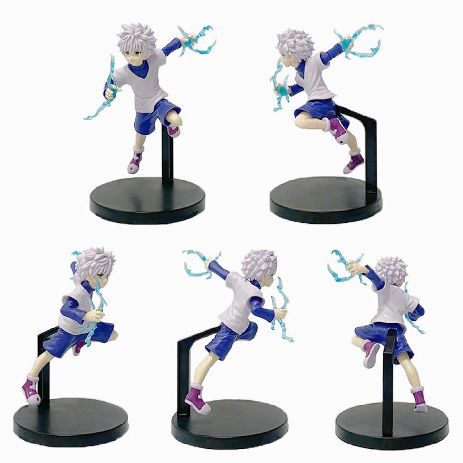 15-23cm Figura de Anime Chrollo Lucilfer de Hunter x Hunter Figura de Acción Hisoka Figura de Killua Zoldyck Kurapika Modelo Coleccionable