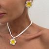Bohemia Flower Necklaces Earrings Egg Flower Bohemia Style Jewelry  Party