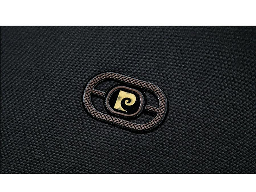 Men's Slim Fit Long-Sleeve T-Shirt, Round Neck, Solid Color, Roma Fabric, Pullover, Printed Sweatshirt