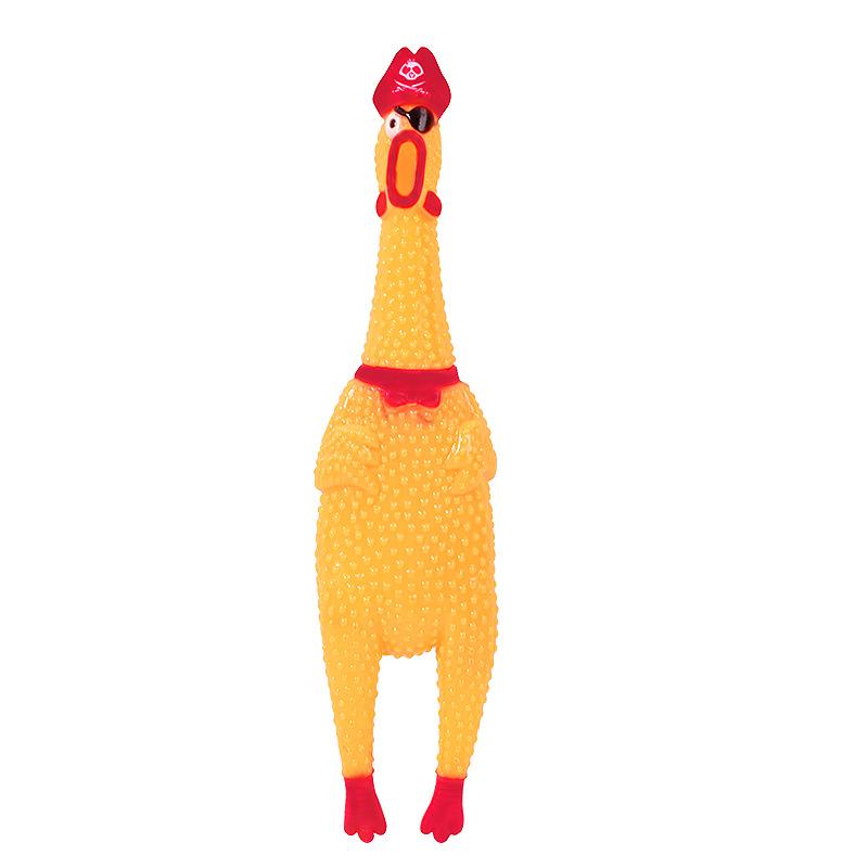 Pet Toy "pirate Chicken" Crying Sound Toy, "chicken Stress Relief Toy", "dog Screaming Toy", "chicken Vocalizing Toy"