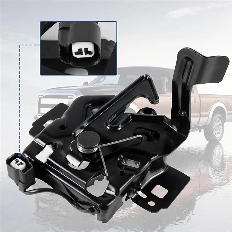 For Ford F-250 F-350 Super Duty 2017-2019 Hood Latch W/ Sensor HC3Z-16700-F, HC3Z16700E, HC3Z16700B