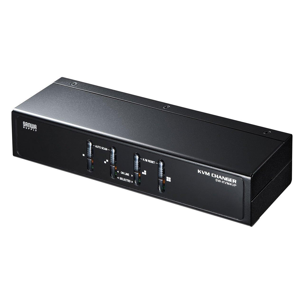 Sanwa Supply and USB Compatible Automatic PC Switch PS/2 (41) SW-KVM4UP