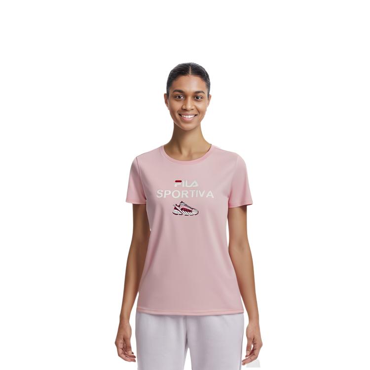 Fila Baselayer Short Sleeve T-Shirt Women Tops Pink F11W028158F-PK