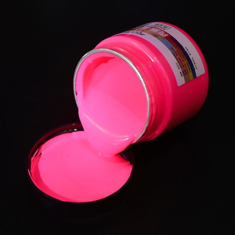 100ML Metallic Fluorescent Acrylic Pigment Set Is Suitable for Children's Painting Graffiti Diy Plaster Doll Coloring