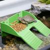 Turtle Tank Accessories With Food Holder Ramp Aquarium Decor Basking Area For Turtle Tank For Climbing Enrichment Resting