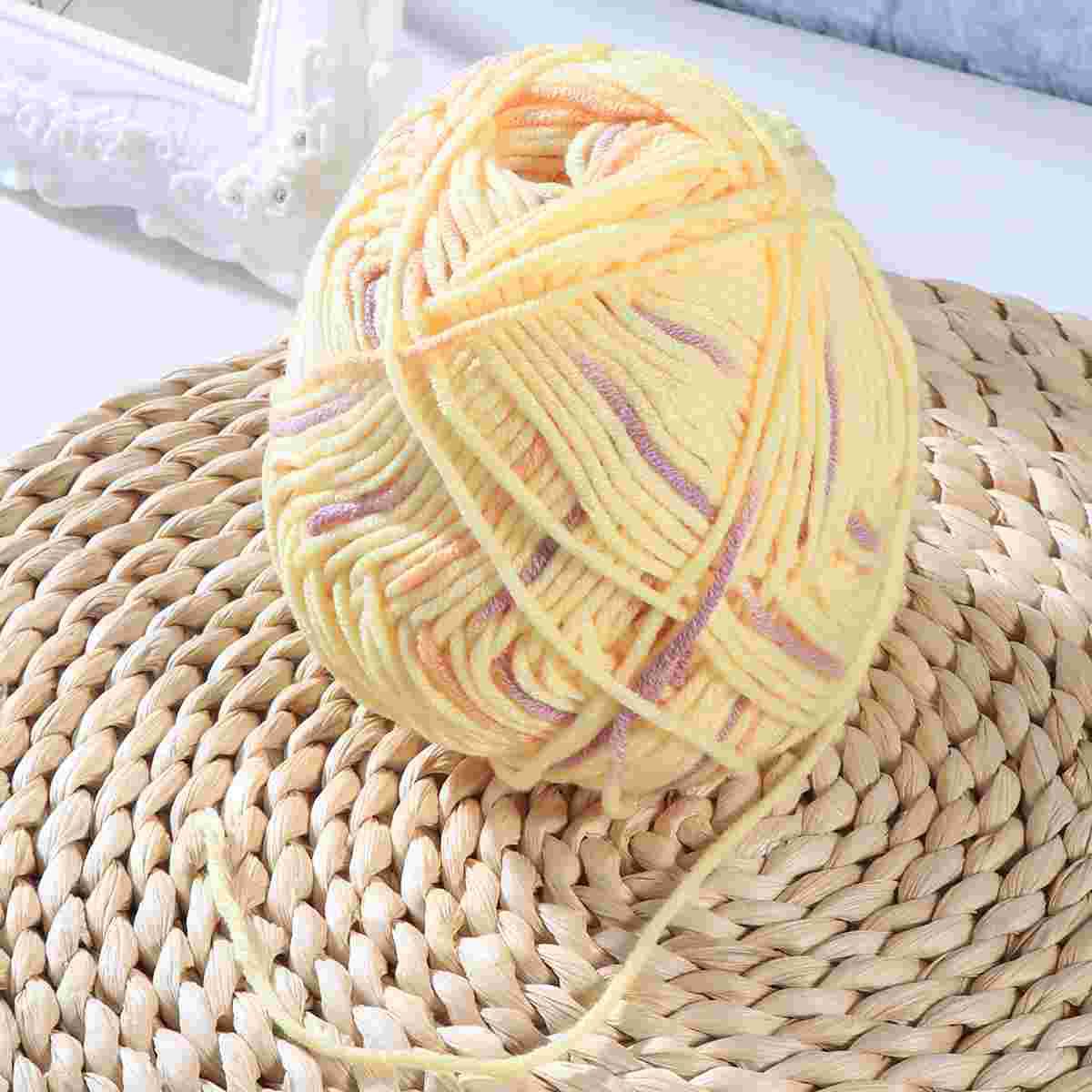50 G Milk Cotton Yarn Crochet Chunky for Crocheting Bulky Knitting Slub Crocheted Hooks
