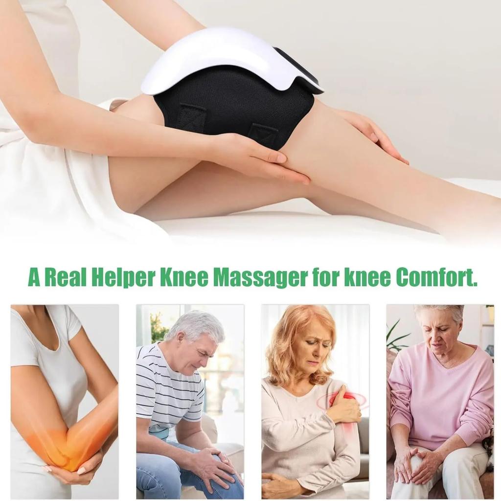 Cordless Knee Massager Elbow Shoulder Joint Body Care Instrument Vibration Hot Compress for Joint Comfort and Muscle Relaxation