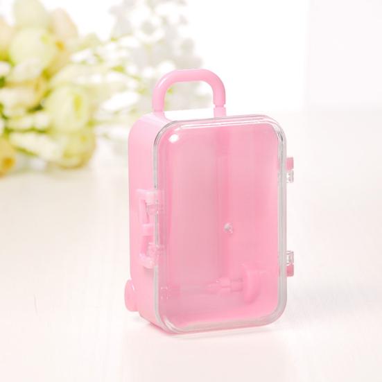 Mini Boîte à Bonbons en Forme de Valise de Voyage à Roulettes, Cadeau de Mariage, Fête, Réception