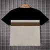 Simple Men's T-shirt with Fashionable Milan Italian Letter Graphic Casual Round Neck Suitable for Summer Men's Short Sleeved Top
