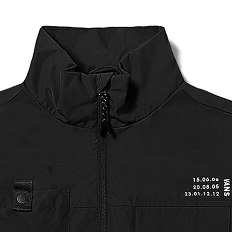 Vans Digital Print Utility Multi-Pocket Stand Collar Zip Jacket Men Jacket Black VN0A7TS3BLK