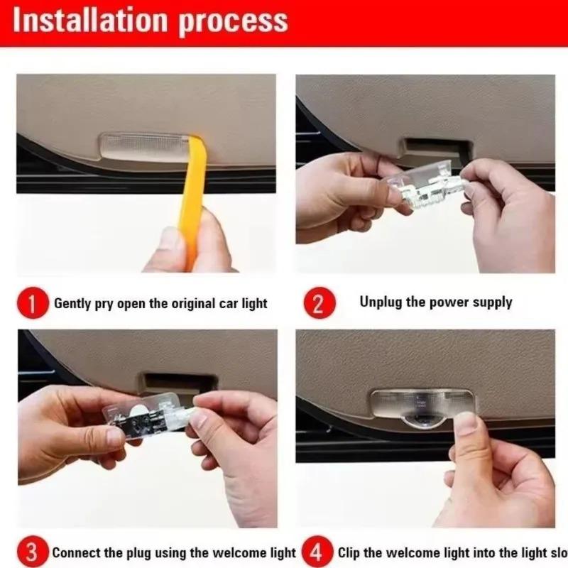 HD Car Led Door Projector Lamp Welcome Light For Lexus F SPORT IS250 IS200 CT200h GS300 LS430 RX450h LX570 IS300 ES300h ERX400h AFJ1