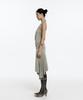 Kasiko Stud Drape Flare Skirt Warm Gray
