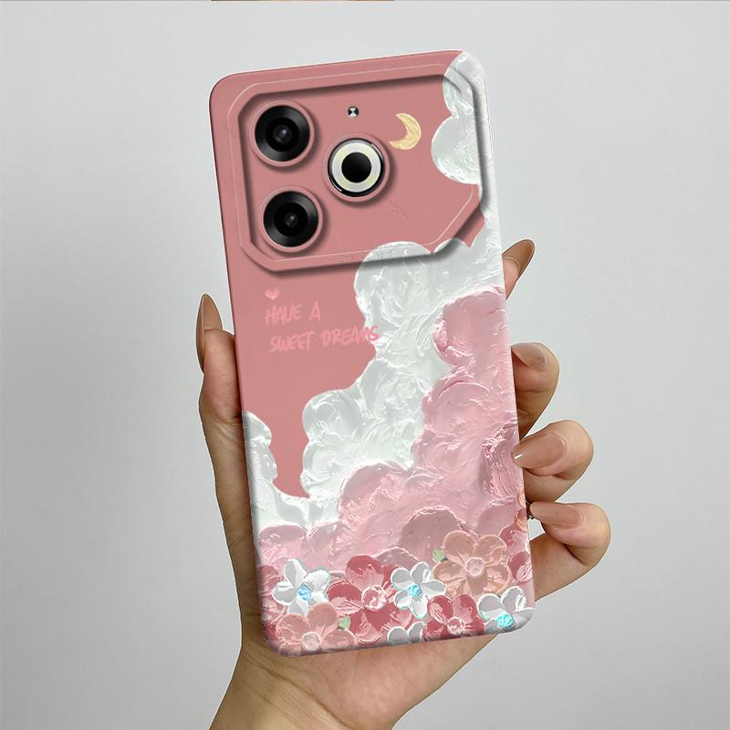 Per Tecno Pova 6 Neo Custodia POVA6NEO Silicone TPU Morbida Custodia per Telefono Verniciata Stampata Antiurto Protettiva Cover Posteriore