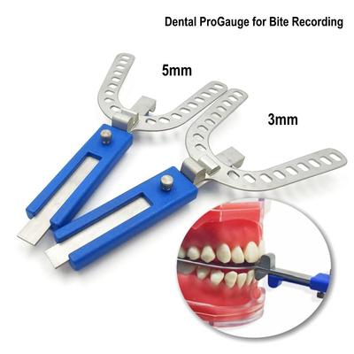 Dental ProGauge for Bite Recording 3mm/5mm Oral Centric Tray Set Impression Trays Occlusal Record Articulator Denture Repair